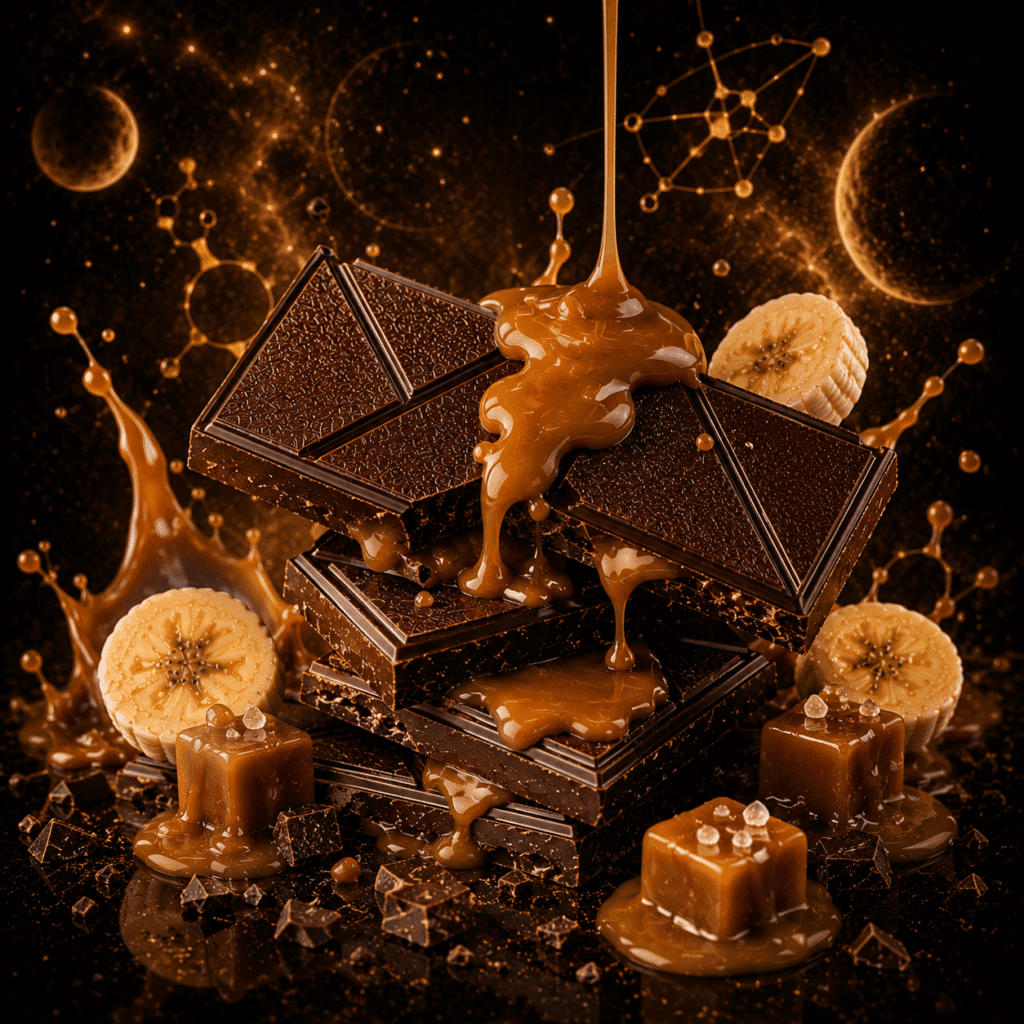 Caramel Banana Mushroom Chocolate Bar