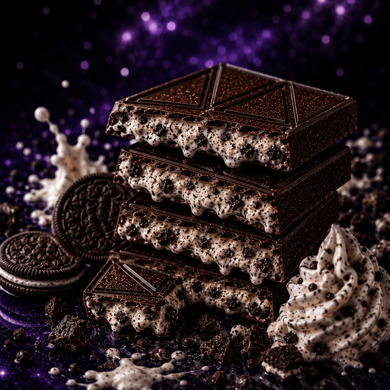 Space Bug Cookies and Cream Mushroom Chocolate Bar