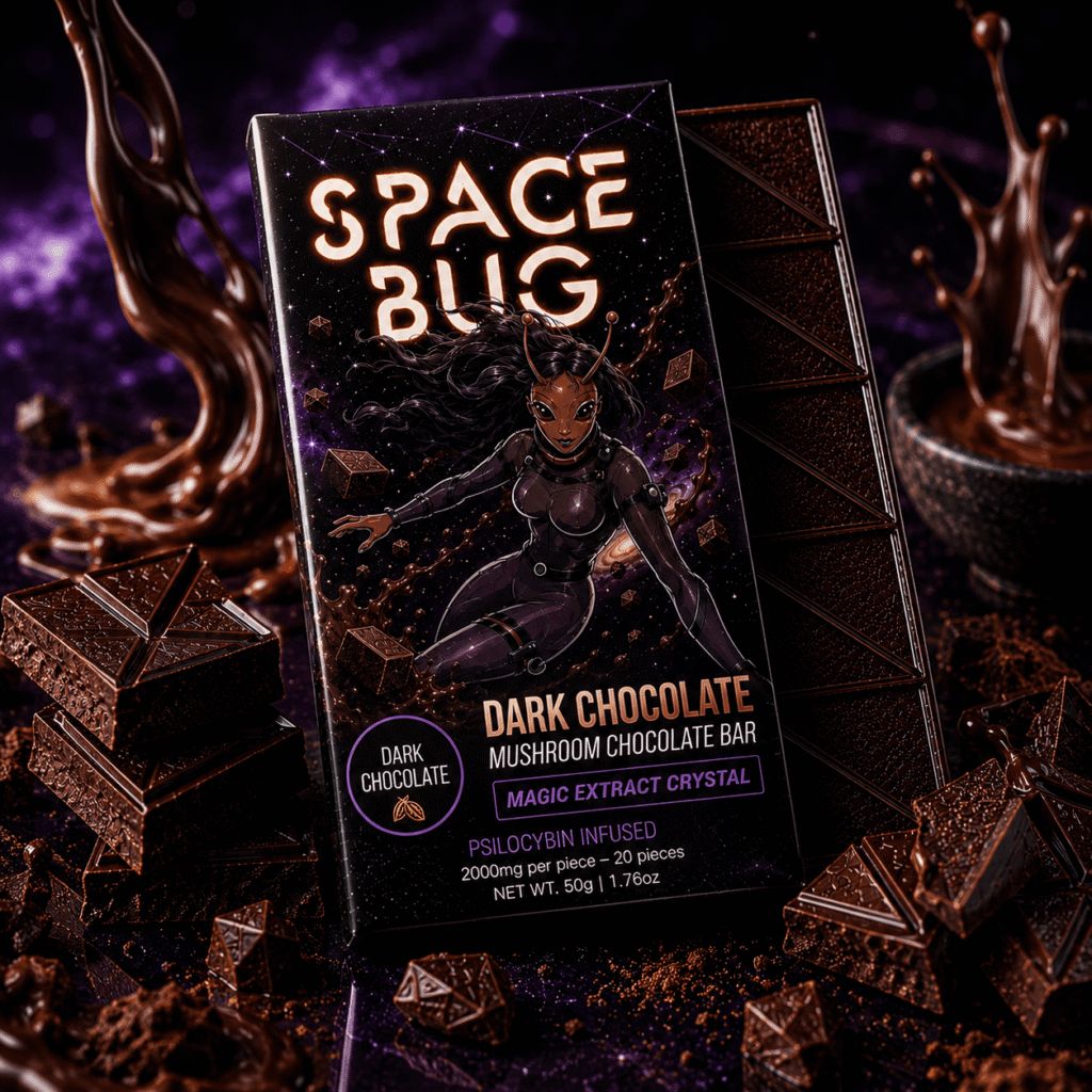 Dark Chocolate Mushroom Chocolate Bar