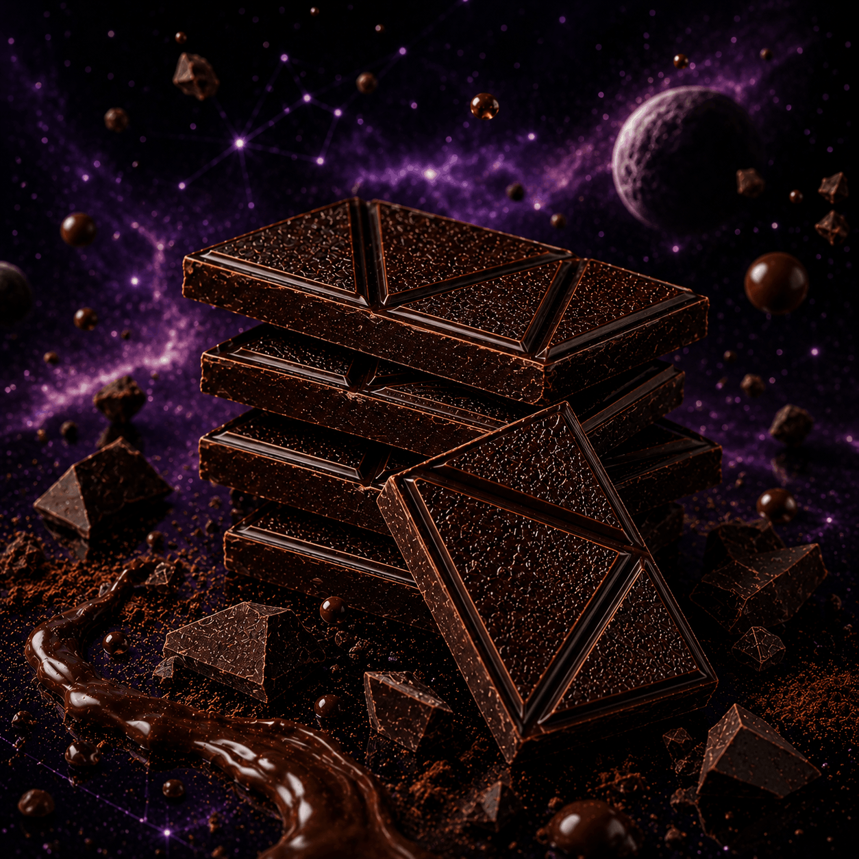 Space Bug Dark Chocolate Mushroom Chocolate Bar