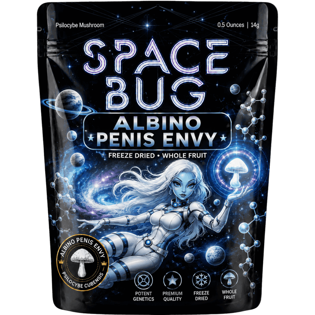 freeze dried albino penis envy mushroom