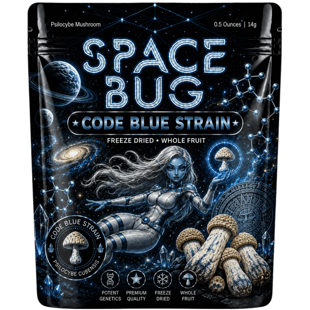 freeze dried code blue mushrooms