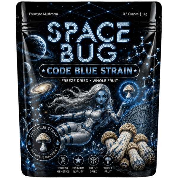 freeze dried code blue mushrooms