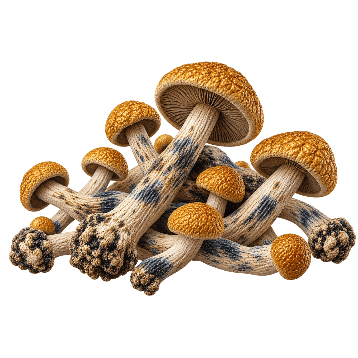 Close-up of dried Gold Member mushroom