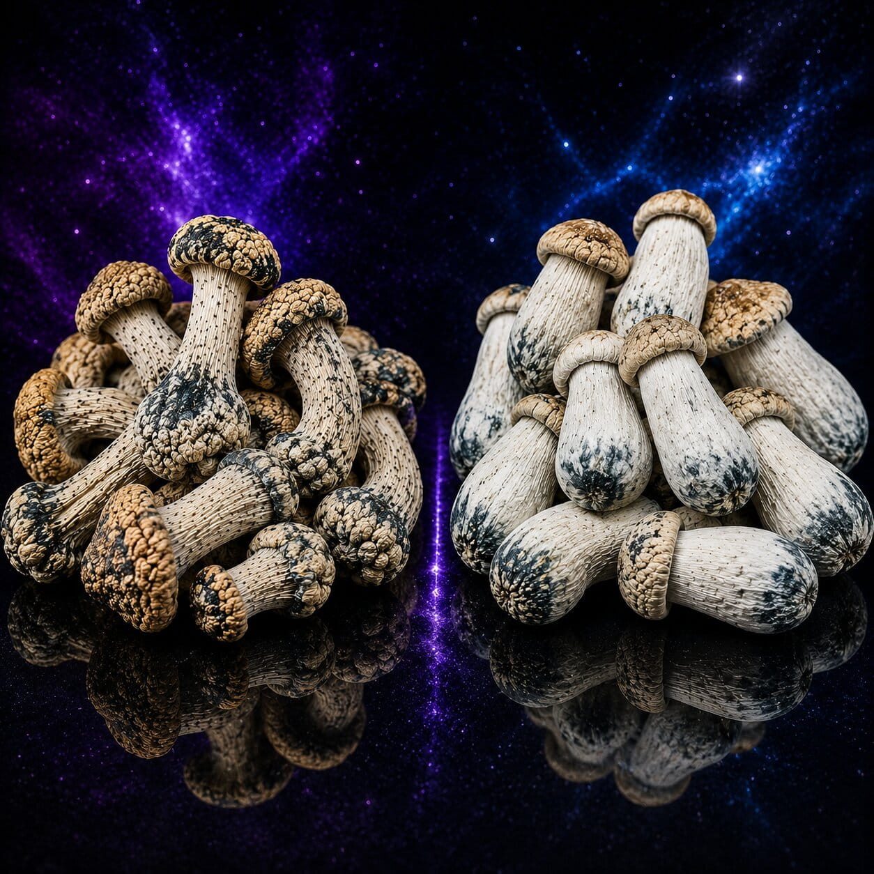 Melmac PE and Penis Envy mushroom characteristics