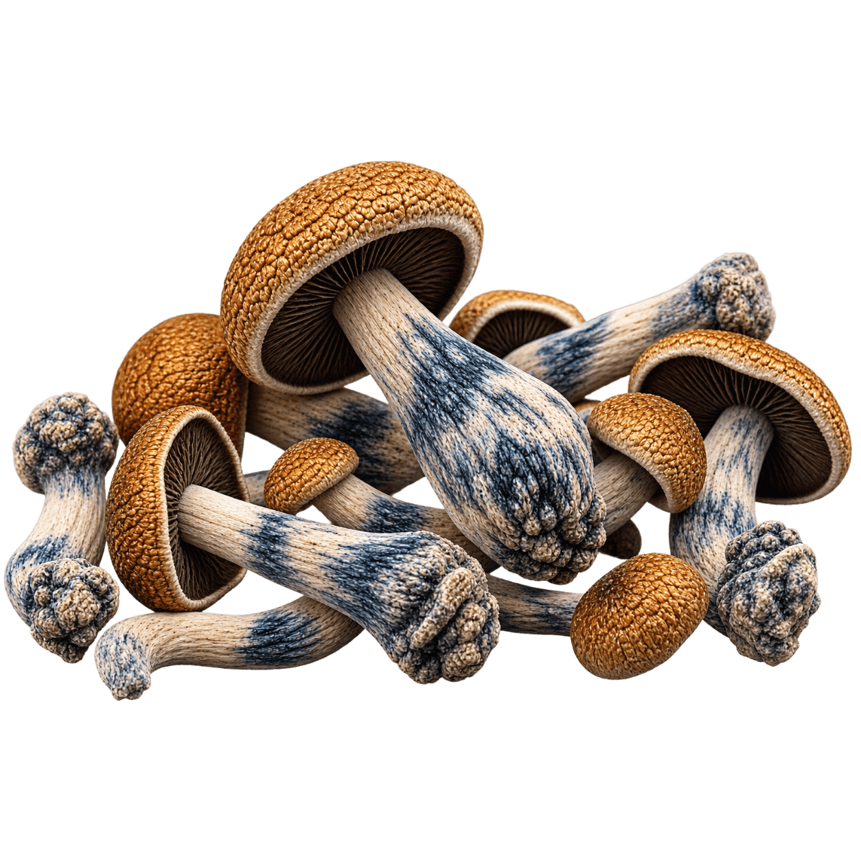 Close-up of traditionally dried Mexican mushrooms