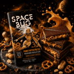 Peanut Butter Pretzel Mushroom Chocolate Bar