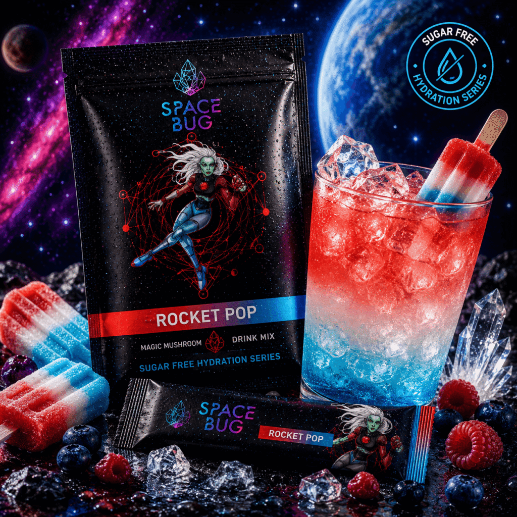 rocket pop sugar free shroom tea