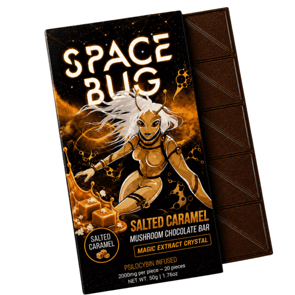 Salted Caramel Mushroom Chocolate Bar