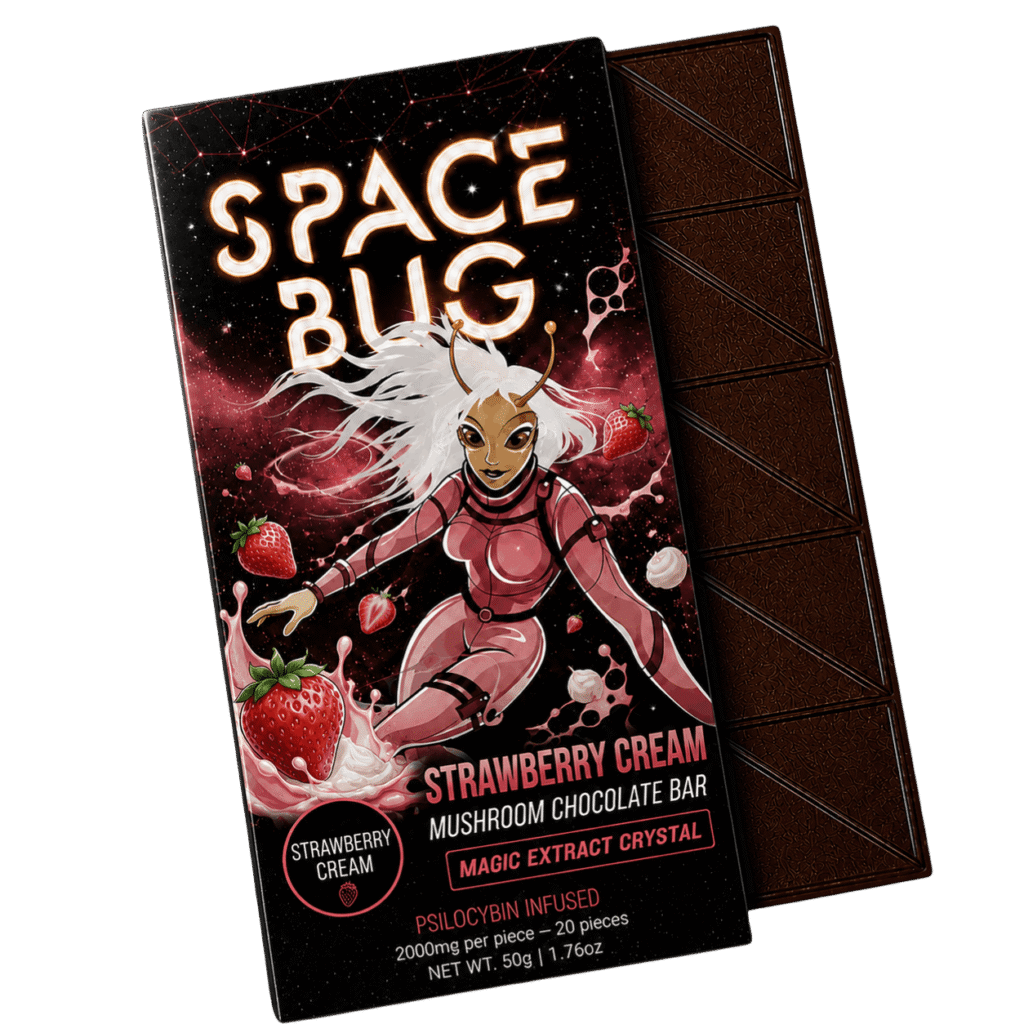Strawberry Cream Mushroom Chocolate Bar