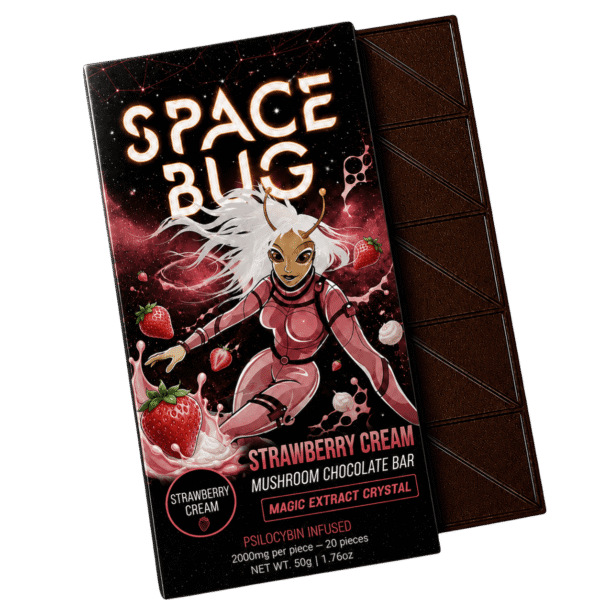 Strawberry Cream Mushroom Chocolate Bar
