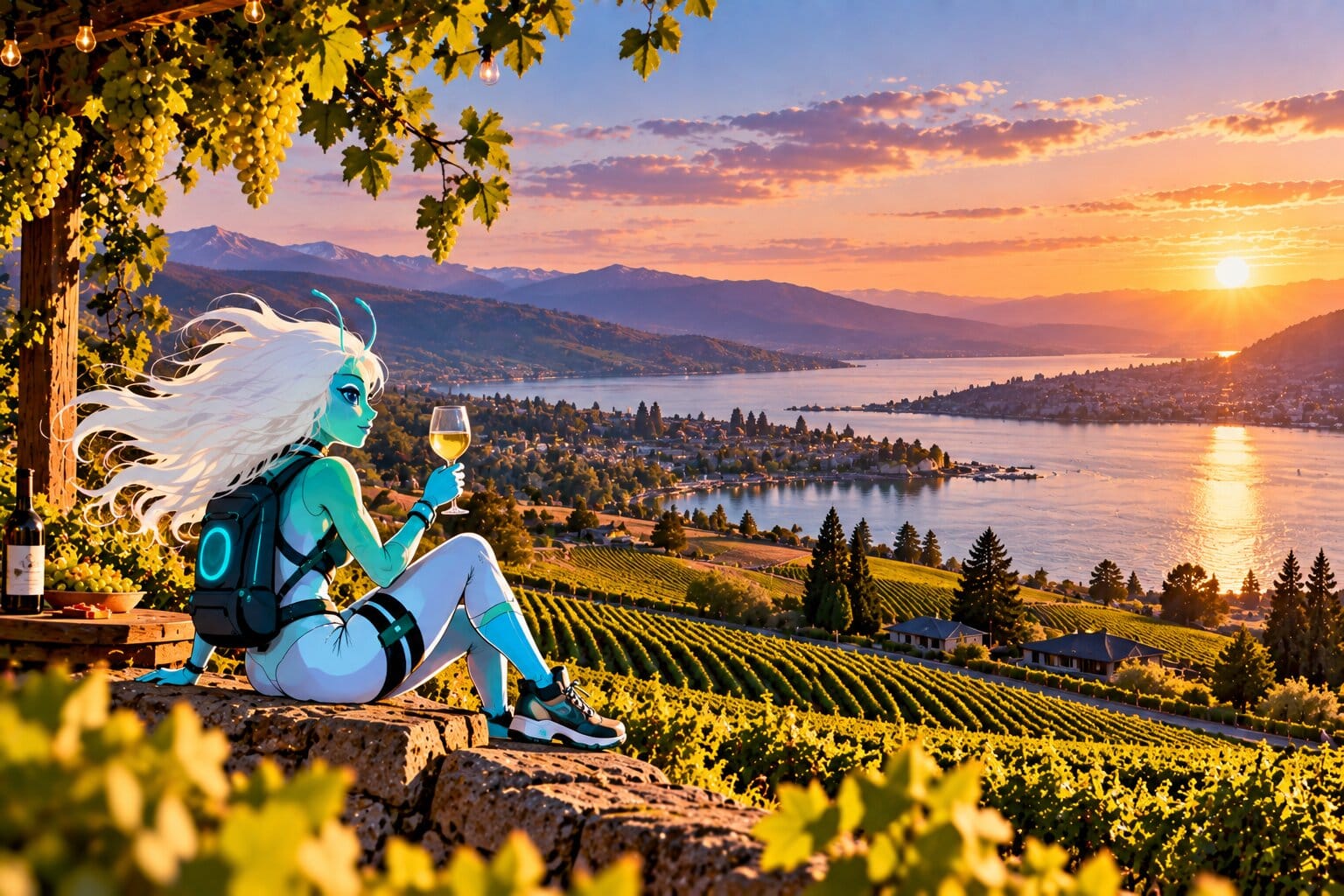 Okanagan Valley landscape in British Columbia